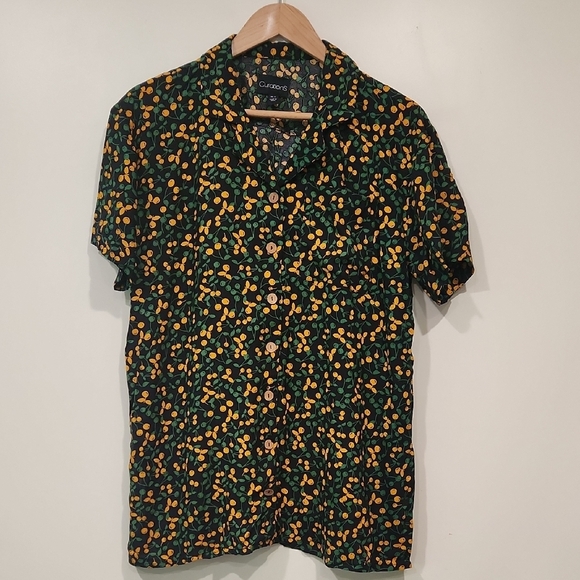 curations Other - Men's Green and Orange Patterned‎ Shirt